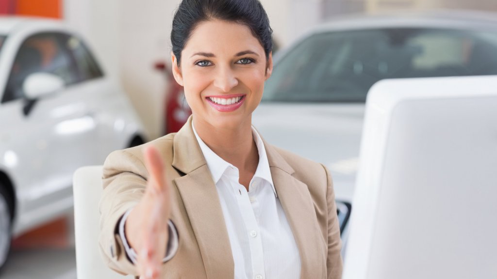 Smiling business woman